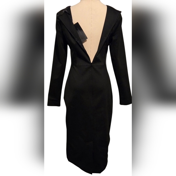 NWT~BCBGMAXAZRIA Faux Leather Top Dress - Picture 8 of 13